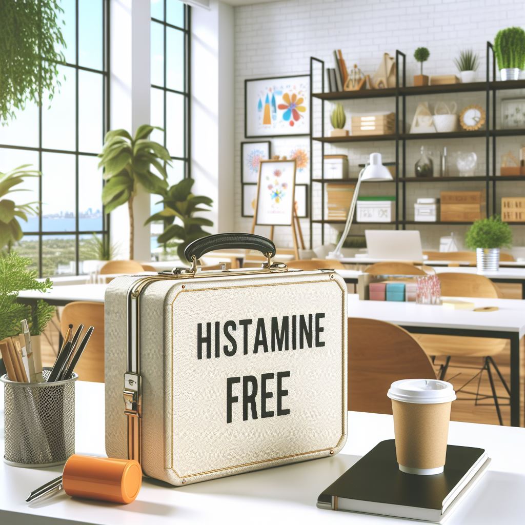 Histamine-free food case in the office