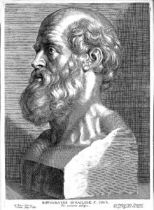 HIPPOCRATES {460?-377 B.C.} Engraving: bust of Hippocrates; by Paul Pontius after P.P. Rubens 'ex marmore antique', 1638. ; Science Museum Group’s Creative Commons Policy 