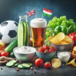 Fussball und gesunde Snacks