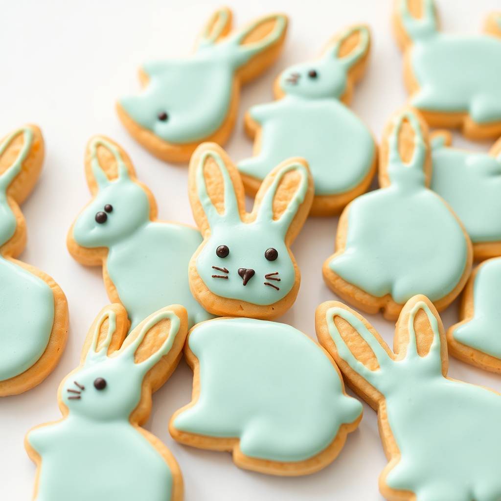 Easter cookies bunny shape