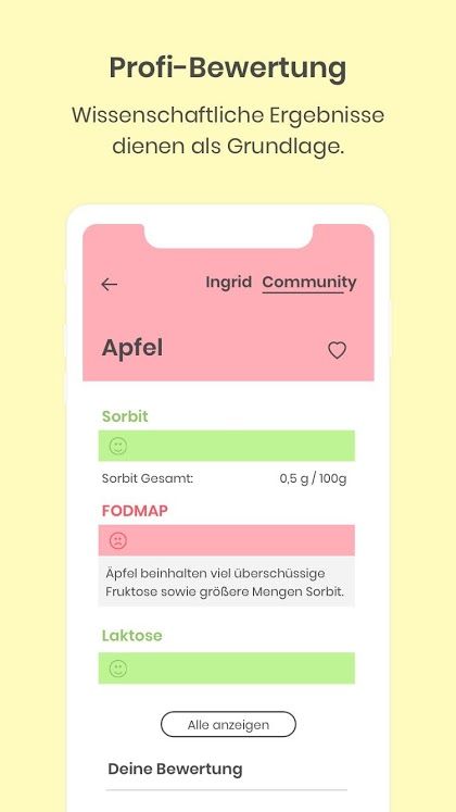 App Frag Ingrid Screenshot