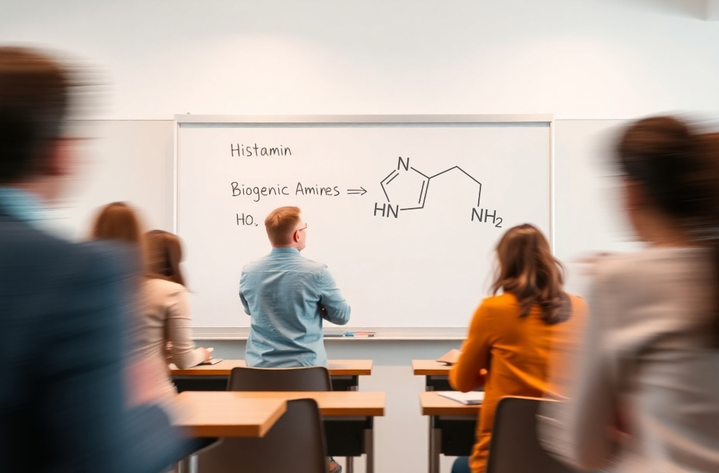 Histamin an Tafel in Uni